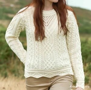 Aran Crafts Merino Wool Sweater